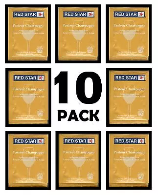 £9.58 • Buy Wine Yeast 10 Pk Red Star Premier Blanc Pasteur >>soda Champagne Cider Moonshine